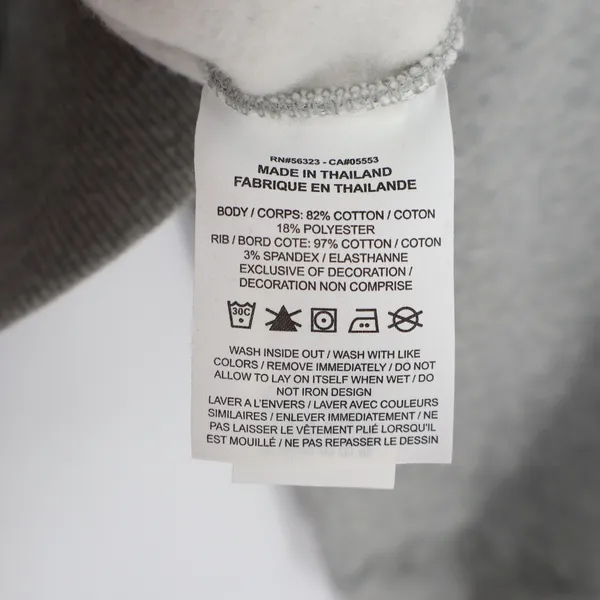 Nike Phoenix Crop Quarter Zip USA Hockey Fleece Sweatshirt Grey Large - Image 6