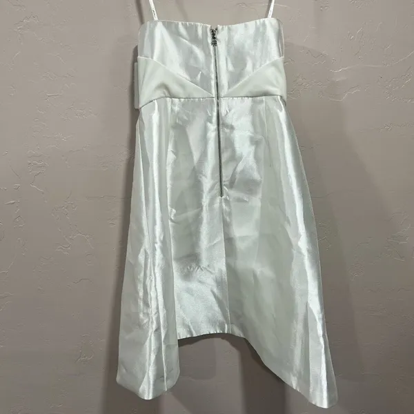 Phoebe White Sz 4 strapless polyester Cocktail Dress - Image 4