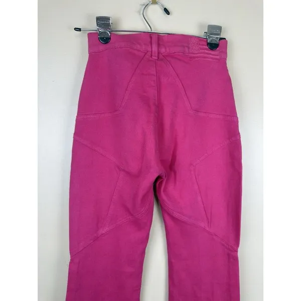 Revice Denim Venus Flares Star Butt High Rise Jeans Pink Fuchsia Size 26 Retro Y2K - Image 5