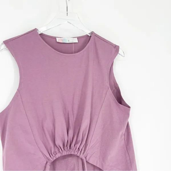 Free People Beach Crop Tank Top‎ Women's Size XS Purple Boho Chic - Image 4