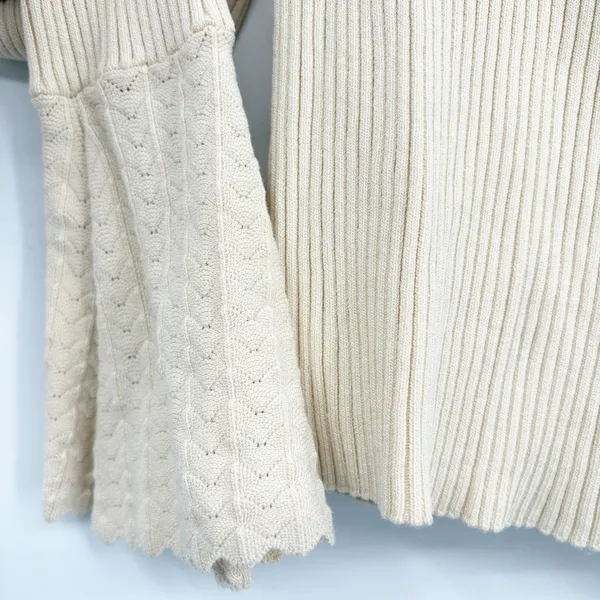 Current Mood Dolls Kill Womens Pleased As Punch‎ Ribbed Coquette Crop Cardigan S - Image 4