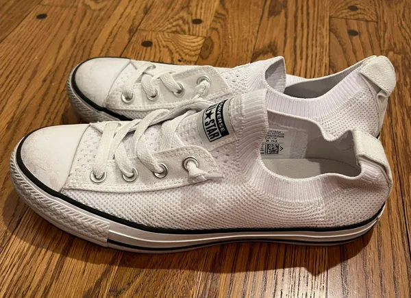 Converse White  Slip Ons - Image 3
