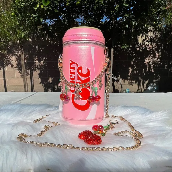 🍒New Cherry Coke Purse with Cherry Chain and Cherry Charms Attachments🍒 - Image 3