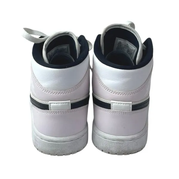 Nike Air Jordan 1 Mid Pink White Lace Up High Top Athletic Sneakers Shoes Sz 7.5 - Image 3