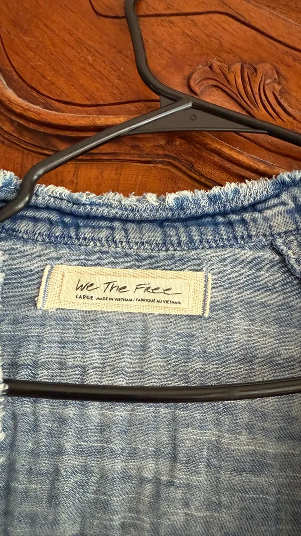 Denim we the free women’s top - Image 4
