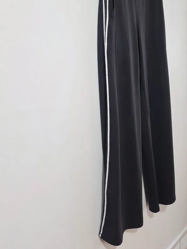 Halara UltraSculpt H W Color Block Stripes Yoga Baggy Pants - Black - Size S /P - Image 3