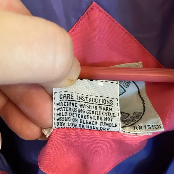 Vintage 80s 90s Pink Purple Women's Jacket wind proof streetwear barbiecore - Image 15