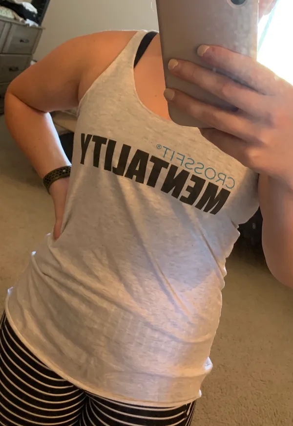 Racer back Tank top Gray Size L - Image 3