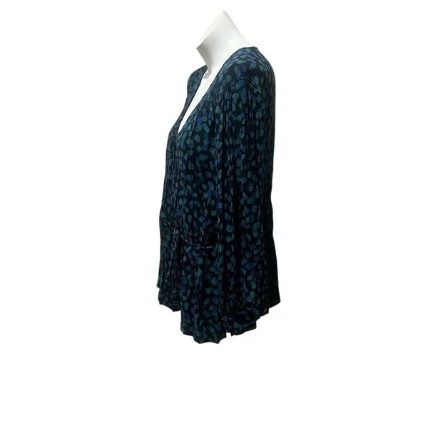 Free Assembly Women's 2XL Polka Dot Pleated Shoulder Wrap Blouse - Image 7