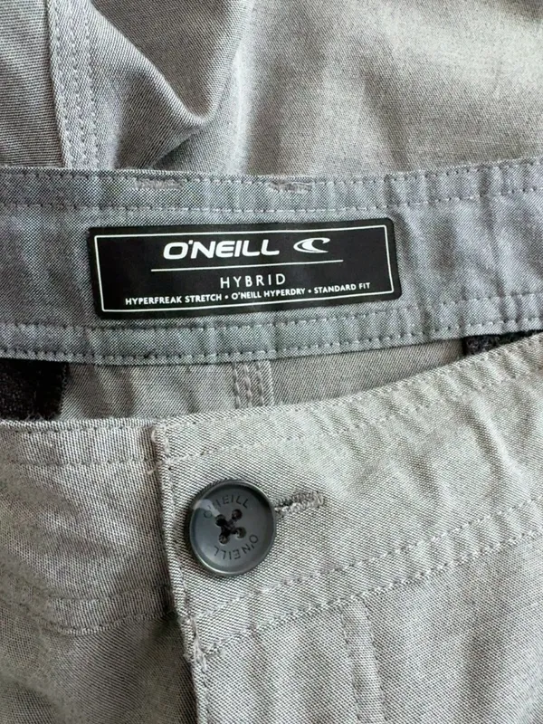 O’Neill Men’s Hybrid Shorts – Size 38 – Light Gray – Hyperfreak Stretch – Standard Fit - Image 3
