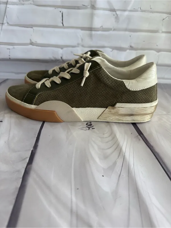 Dolce Vita Zina Plush Women's Sneakers - Moss/Olive - Image 4