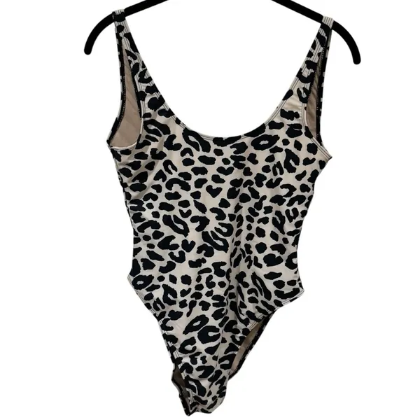 NEW Dixperfect Malibu Retro 80/90s High Cut Low Back Leopard One Piece Size‎ S - Image 6
