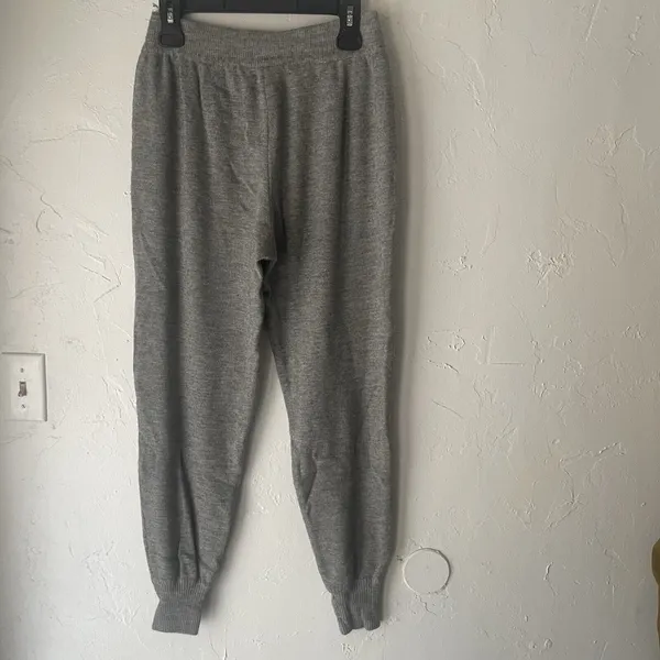 Liz Sport Vintage 90s Women's Size Small 50% Lambswool Grey Jogger Pants‎ - Image 4