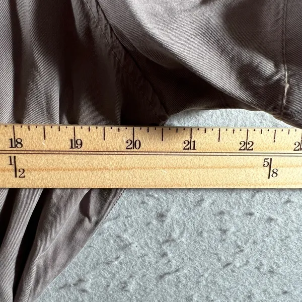 1294|NWOT Love Tree Tencel Utility Safari Cargo Button Front Romper Gray Women L - Image 3