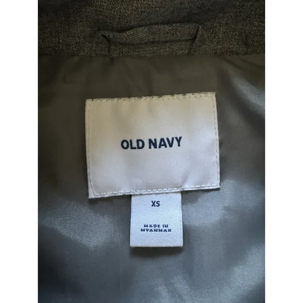 Old Navy Women‎ Size XS Quilted Puffer Vest Sleeveless Full Zip Jacket Gold Zip - Image 3