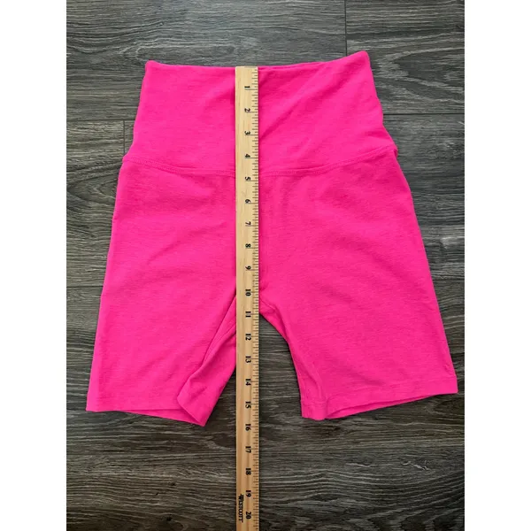 Beyond Yoga Women's Spacedye At Your Leisure High Waisted 7" Biker Short Pink - Image 7