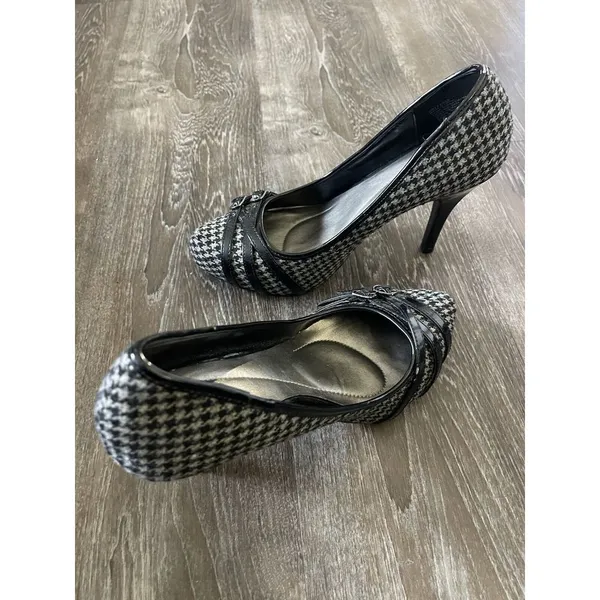 APT 9 Plaid stiletto With Patent Leather‎ shoes S-98 - Image 5