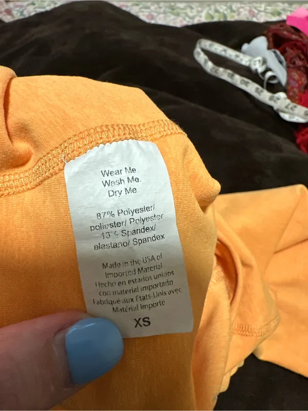Beyond Yoga Spacedye Keep Pace Biker Shorts Heather citrus orange XS SD5054 - Image 5