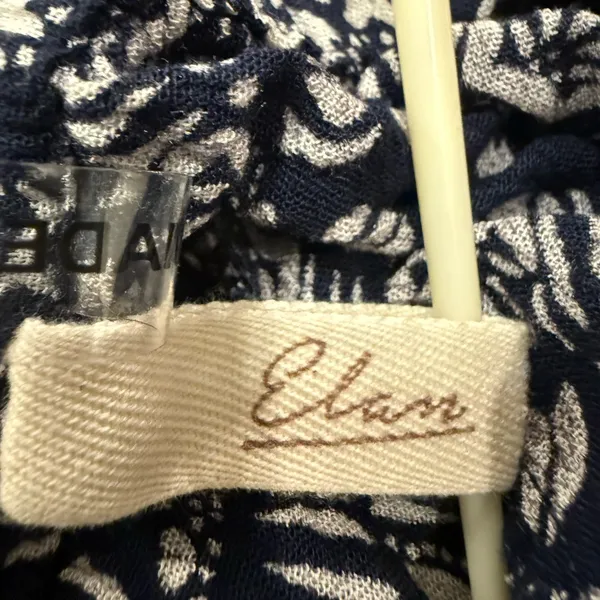 Elan Navy and White Patterned Dress OS - Image 5