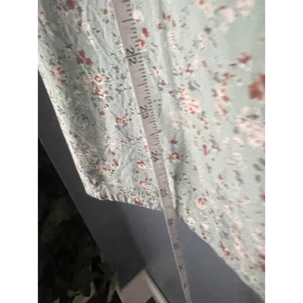 Brandy Melville Sage Green Floral Midi Skirt Side Slit Ditsy Flower MLA308L - Image 6