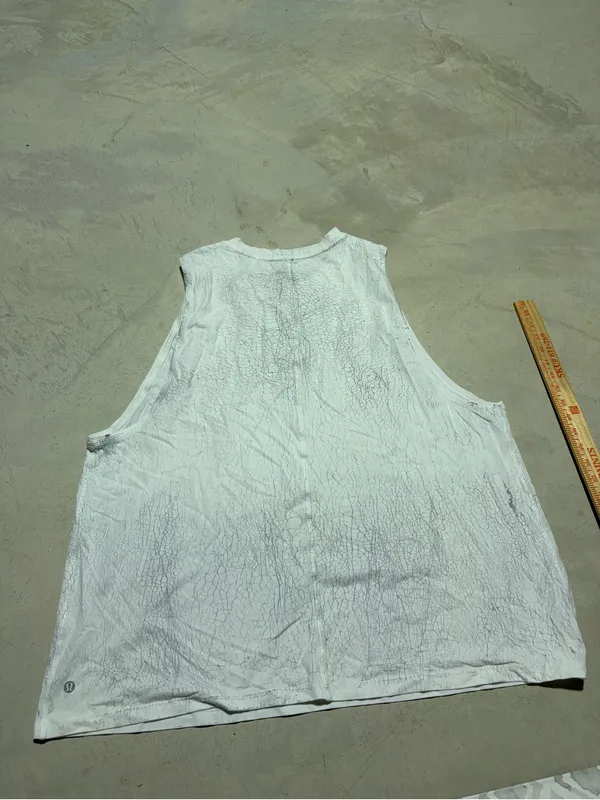 Lululemon White grey Sleeveless Muscle Tank Top - Image 7