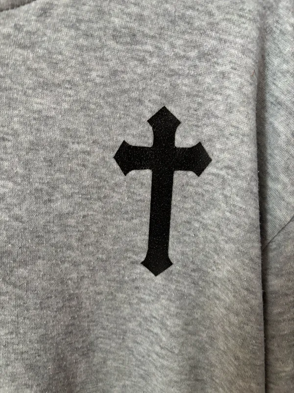 Vintage Y2k Cross Hoodie - Image 2