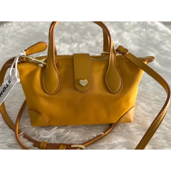 NWT Stoney Clover Lane Pouchette yellow Crossbody bag handbag - Image 2