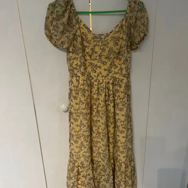 Mimi Chica Yellow Puff Sleeve Sundress - Image 7