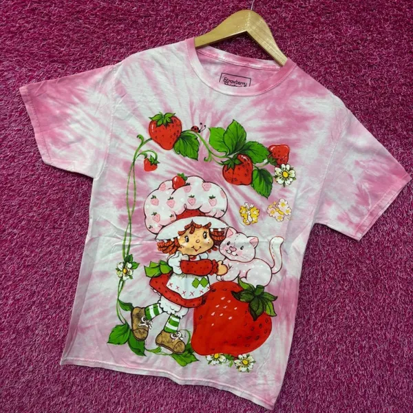 Strawberry Shortcake and Custard tiedye T-shirt size medium - Image 3