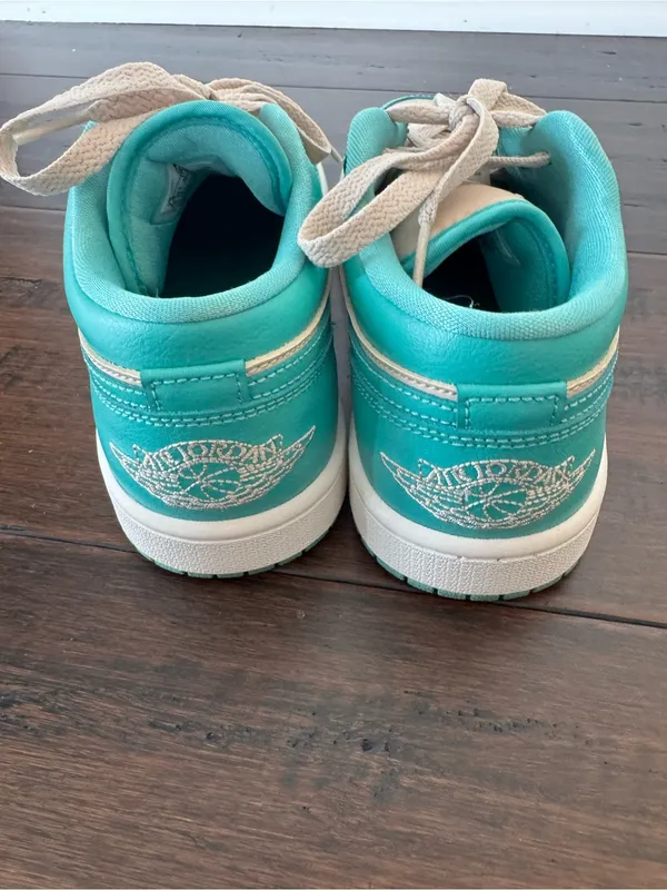 Nike Women’s Air Jordan Low Sanddrift/Washed Teal Sail sneakers Size 7.5 - Image 3