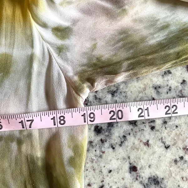 Young Fabulous & Broke Tie Dye‎ Mini Dress Womens Small Yellow Boho Bell Sleeve - Image 8