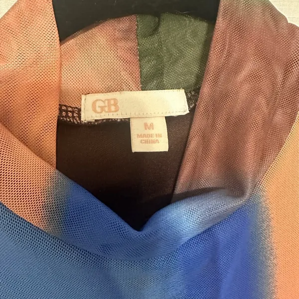 GB by Gianni Bini Multicolor Sleeveless Mesh Dress - Image 6