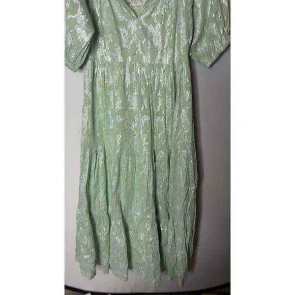 Roller Rabbit Sage Green Clermont Zara Maxi Dress sz L - Image 4