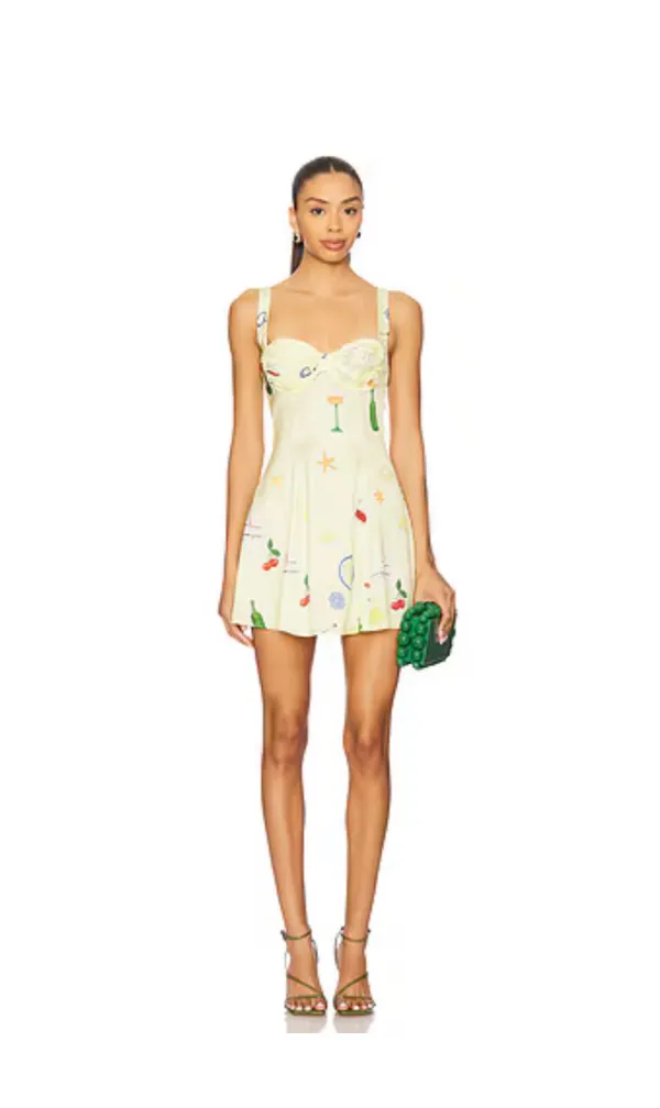 For Love & Lemons Ciao Underwire Slip Mini Dress - Image 8