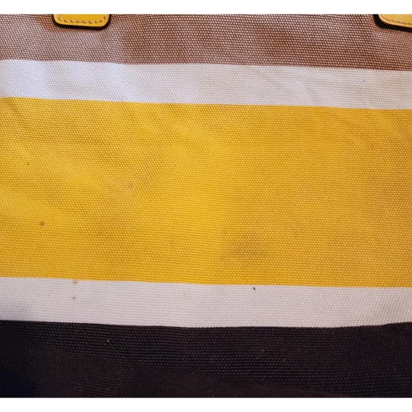 Kate Spade New York Eddie Canvas Exterior Patent Trim Striped‎ Tote Shoulder Bag - Image 10