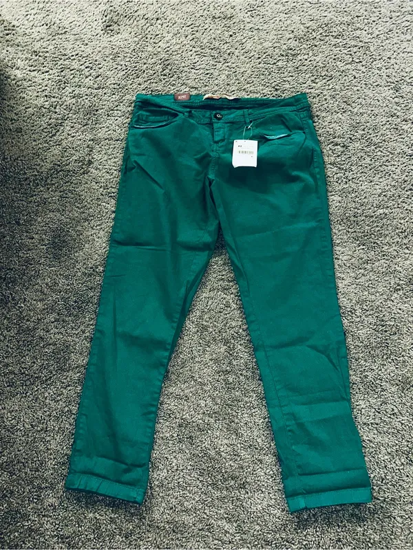 Zara green skinny jeans nwt size 10 #skinny #denim - Image 3
