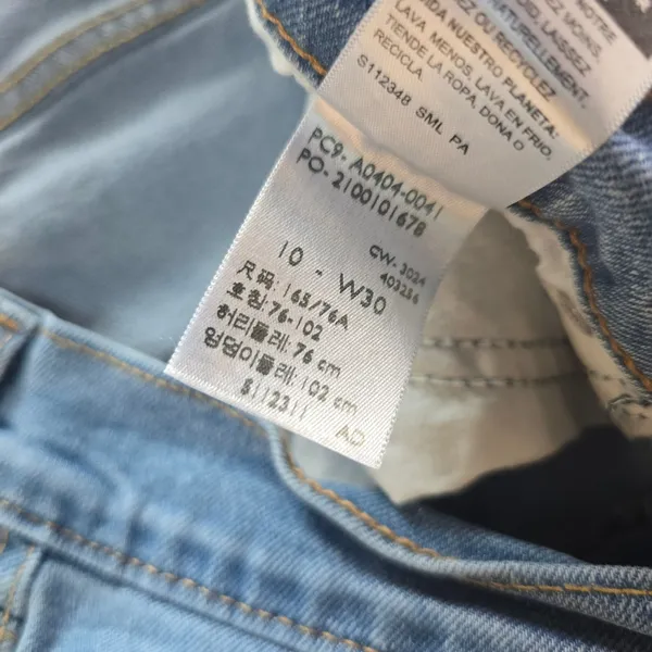 Levi Strauss Signature Vintage High‎ Rise Straight Jeans Blue Womens Size 10 W30 - Image 5