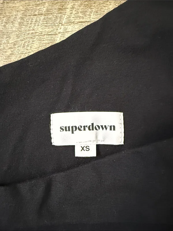 Superdown Tori Cut Out Black Bodysuit Size XS - Image 2