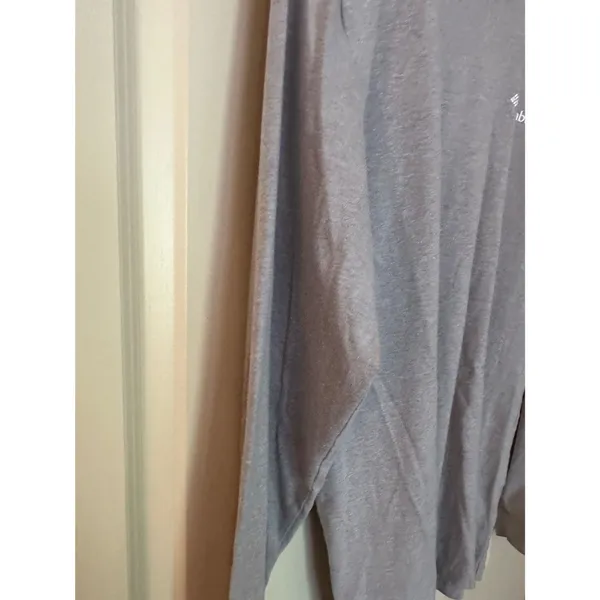 Columbia Grey Long Sleeve Tee Shirt Women's Sz Medium - Image 6