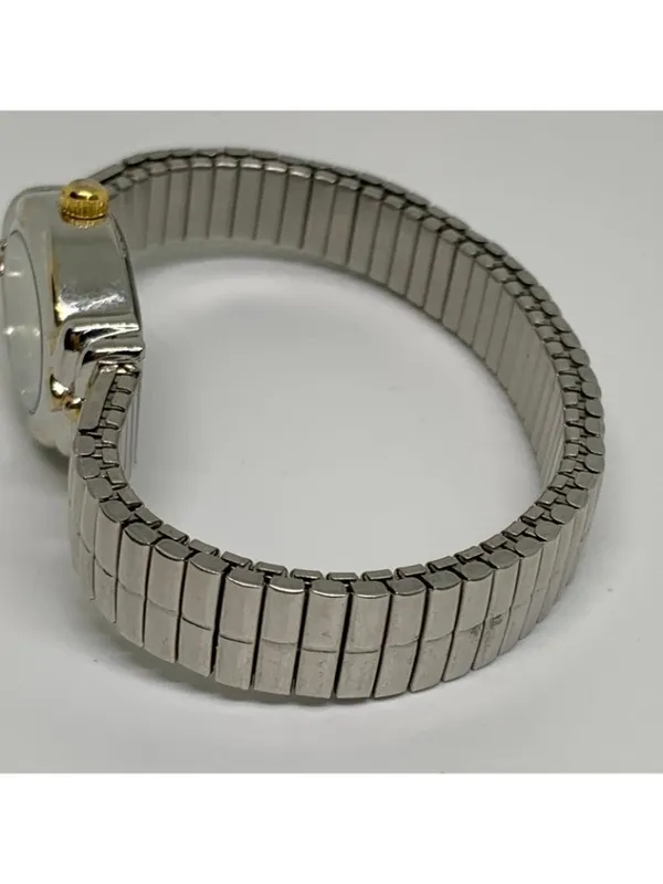 Watch-it Silver gold tone hearts women watch 18mm oval quartz analog 6” running - Image 3