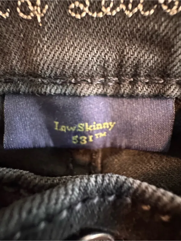 Levi's 531 Low Skinny Gray‎ Wash Stretch Jeans Women's 8/29 - Image 4