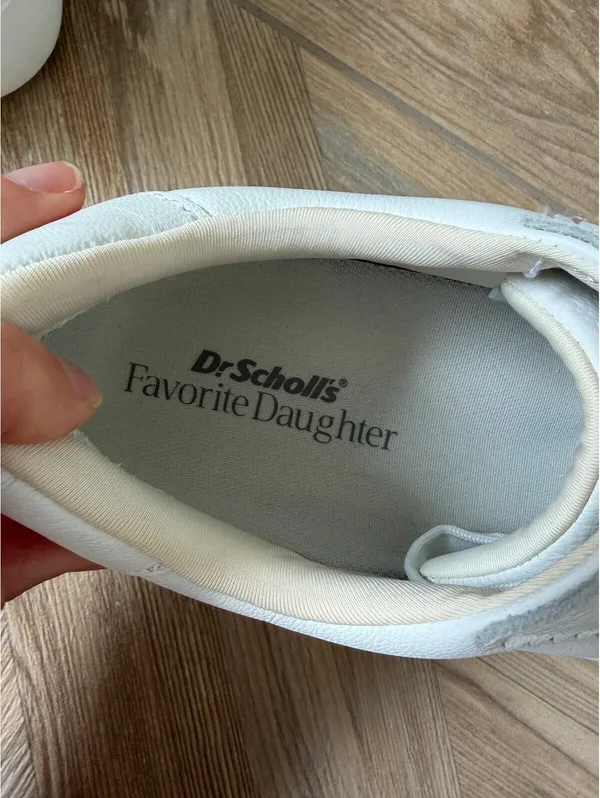 Dr. Scholl's x Favorite Daughter Platform Sneakers White Leather Size 9 - Image 6