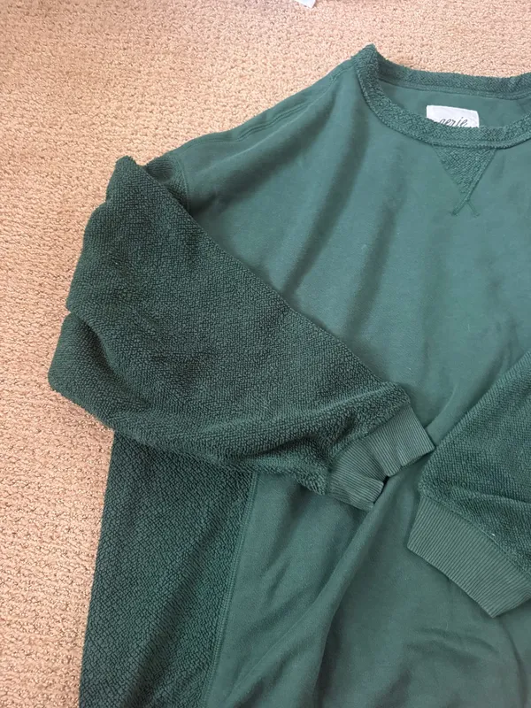Aerie Crewneck Sweatshirt Oversized Green - Image 3