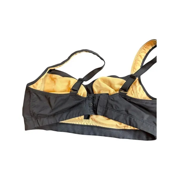 Lululemon Black Sports Bra Size 36DD Lightly Padded Adjustable Straps Hook Closu - Image 9