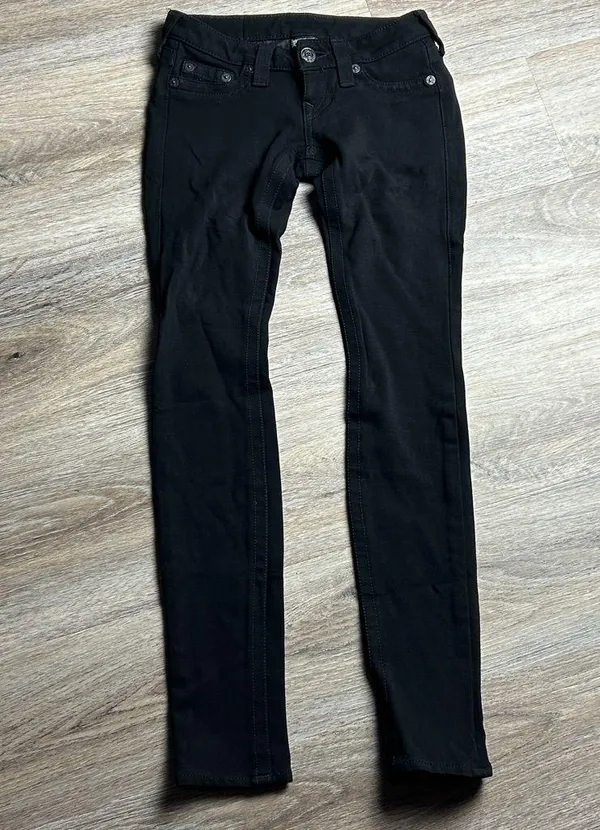 True Religion Stella Stretch Pointe Skinny Jeans Size 23 - Image 6