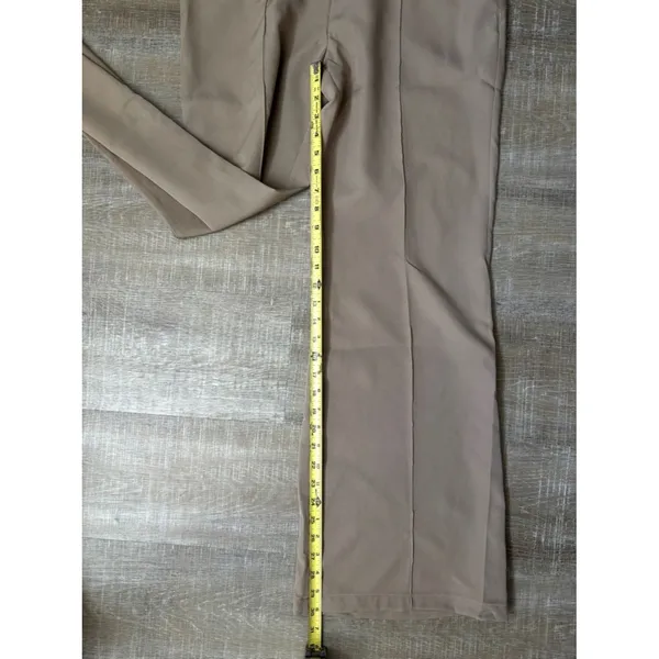 NWT Cider Khaki Cut Out Waist Wide Leg Trousers Womens XL Neutral Flowy Pants - Image 10