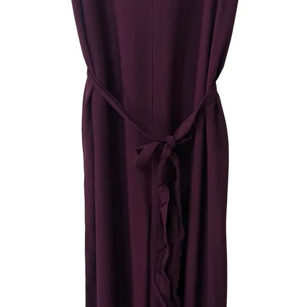 NEW Gap Purple Wide Leg Crop Jumpsuit Summer Coastal Travel Comfort Chic L - Image 4