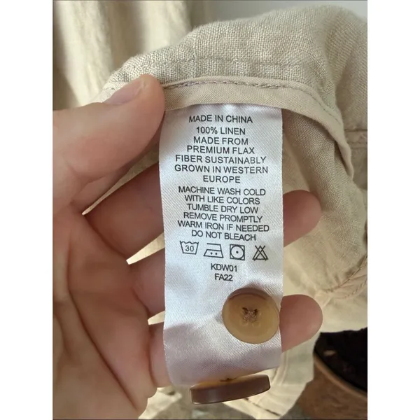 Quince 100% European Linen Structured Blazer Natural Beige - Image 3