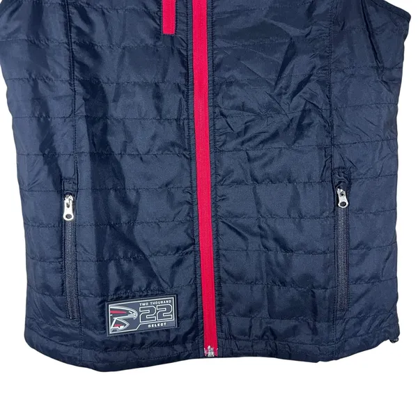 NFL Atlanta Falcons 2022 Select Quilted Full Zip Puffer Vest Black Red Size SM - Image 3