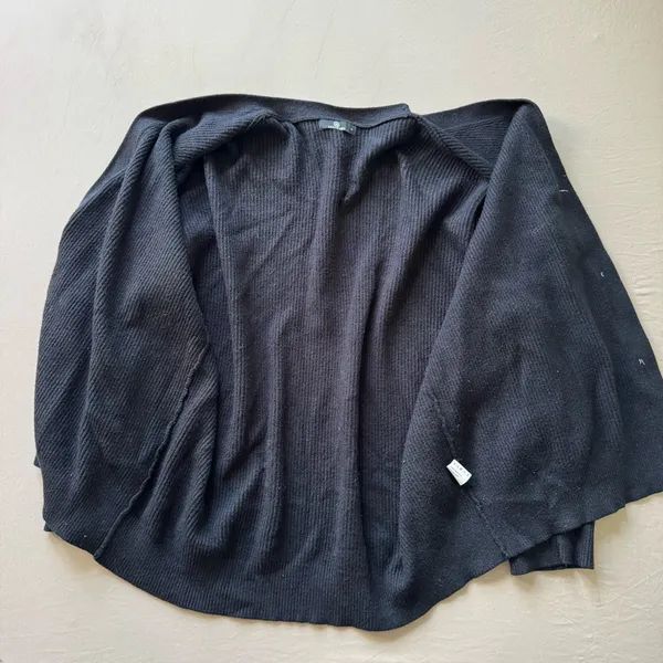 Lillusory Ribbed Knit Cardigan Sweater Blue Size L - Image 7